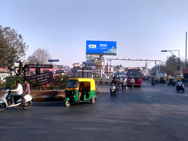 Times OOH vibrant outdoor advertising display in Ahmedabad, capturing attention with impactful brand visuals